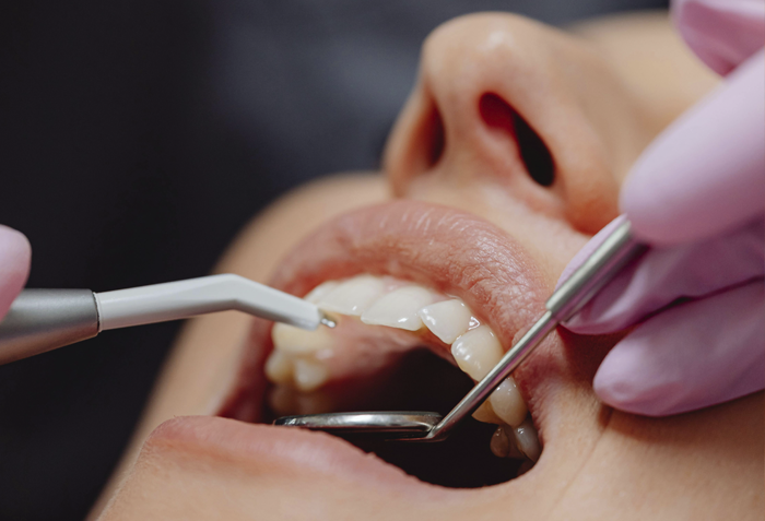 Patient beim Zahnarzt